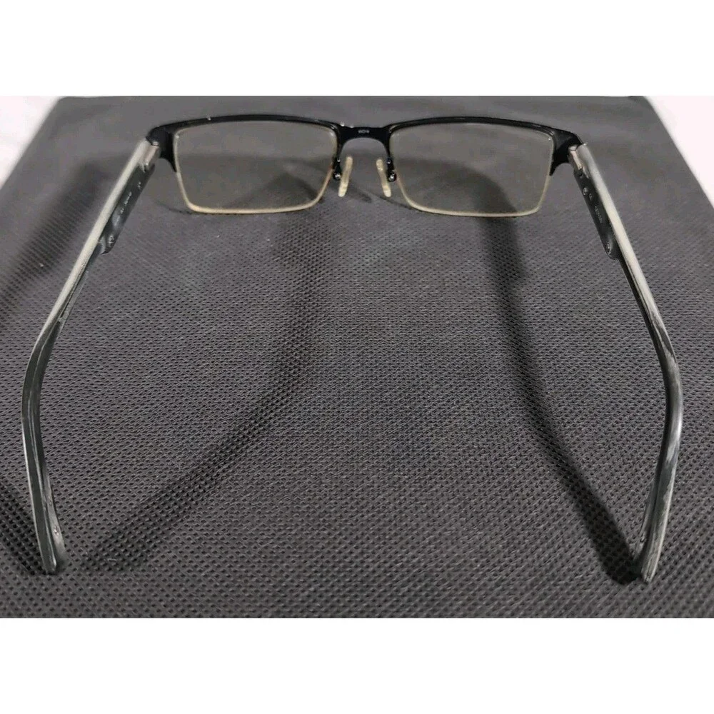Guess GU1818 Bleached Black Half Rim Eyeglass Frames Only 53-18-145 Flex Hinged